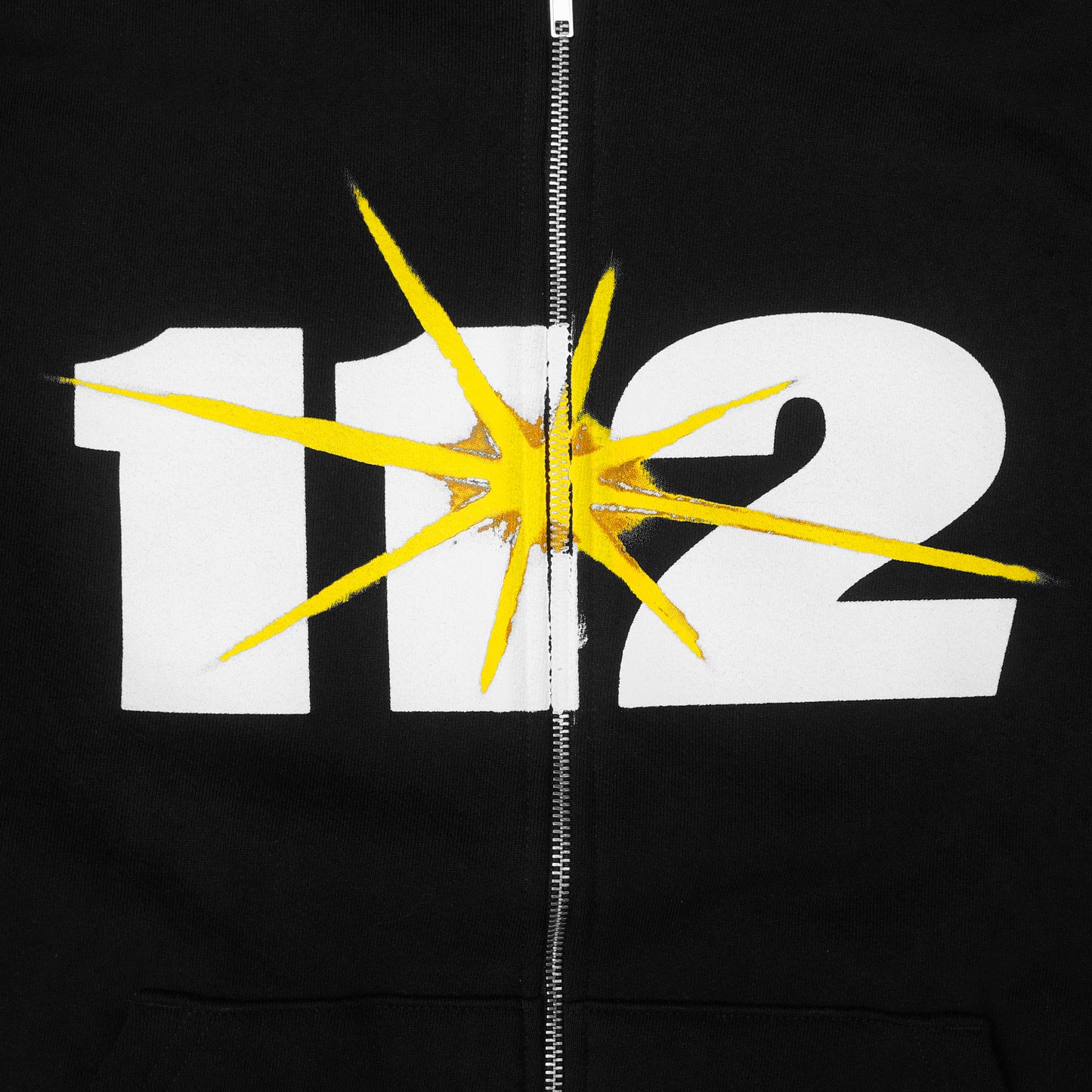 [112] Zip-Up Hoodie - (Black)